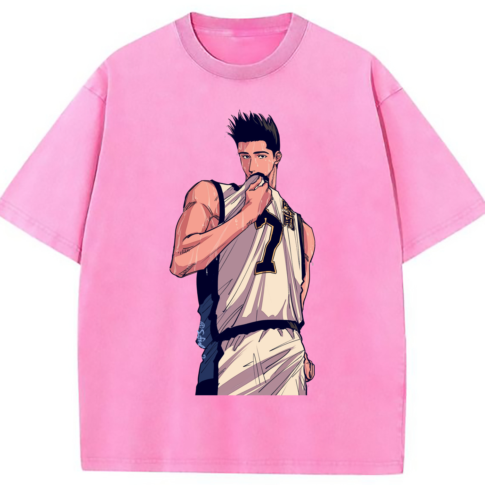 （画像用） SLAM DUNK／スラムダンク 綿100% ヴィンテージ風 半袖Tシャツ（フロントプリント）